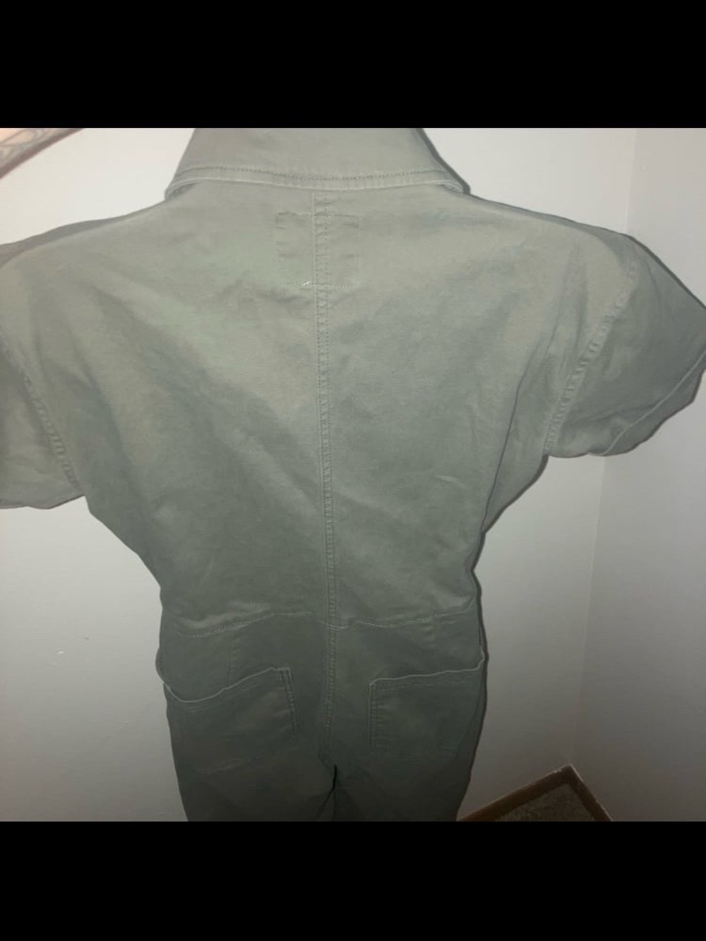 Celebrity Pink Olive Green Short-Sleeve Utility Jumpsuit - Picture 7 of 12